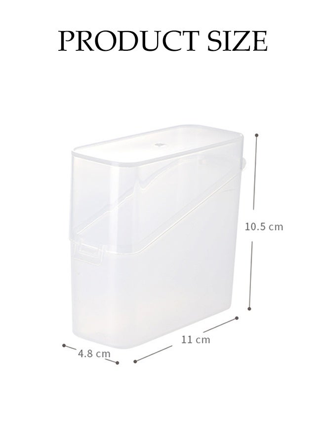 DUNISO 3 Pack Cheese Slice Holder with Flip Lid,Multifunctional Cheese Container for Fridge, Plastic  Storage Organizer For Tea Bag and Cheese - Image 2