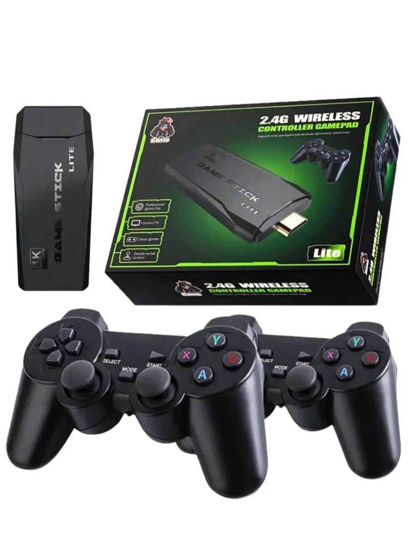 DUSALA Game Console 4K HD Video Game Console 2.4G Dual Wireless Controller   Classic 64GB Retro TV Game Console 10000 Game Stick - Image 2