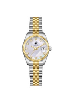 BEVERLY HILLS POLO CLUB BEVERLY HILLS POLO CLUB BP3707X.220 Women Analog Display Watch & Metal Strap Silver/Gold  - Image 1