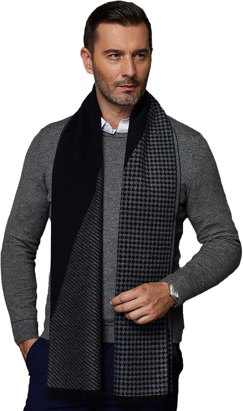 CUDDLE DREAMS Men's Silk Scarves for Winter, 100% Mulberry Silk Brushed, Luxuriously Soft & Warm, Decent Box Packed - Image 2