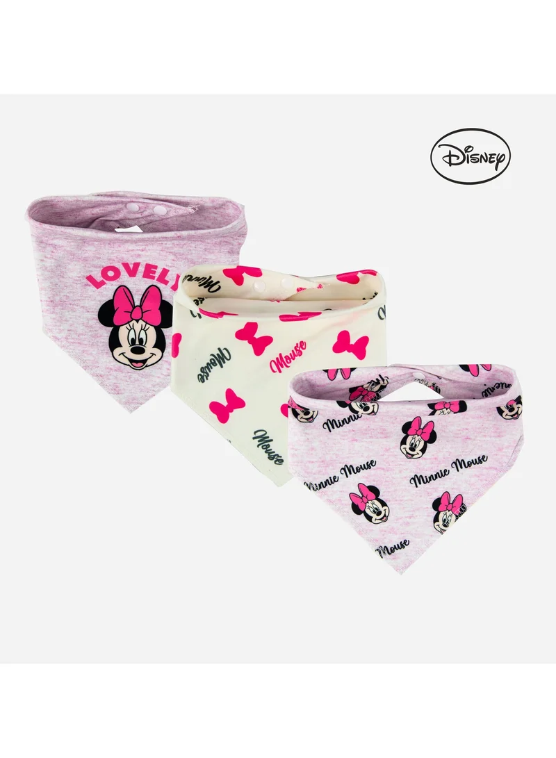 Disney Minnie Mouse Bandana Baby Bibs - Pack Of 3