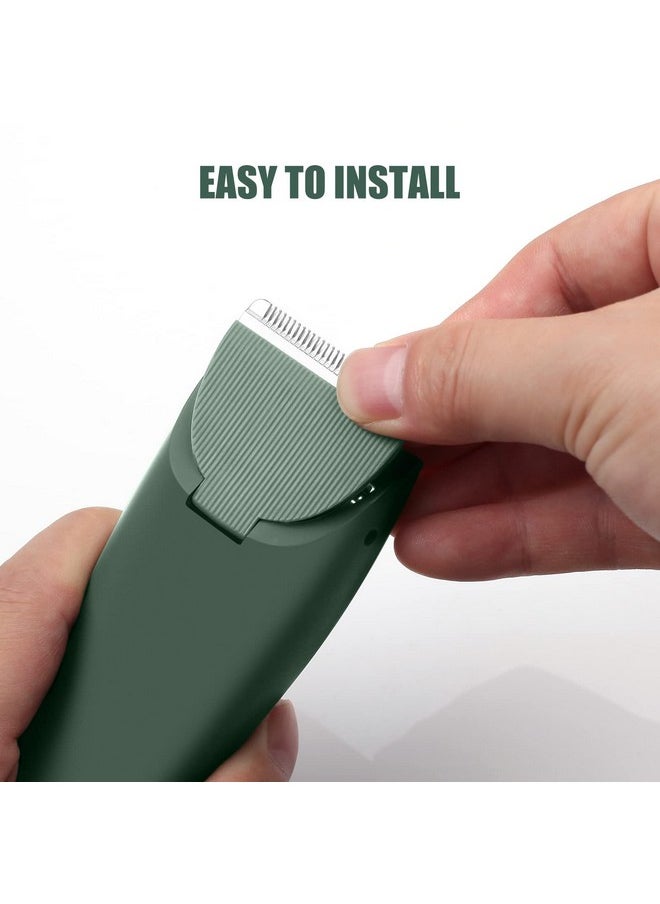 Wusuker - Green Replacement Blades for Meridian Trimmer, Hygienic Ceramic Replacement Blades Compatible with Meridian Body Trimmer (Onyx & Sage), 2 Pack - Image 1