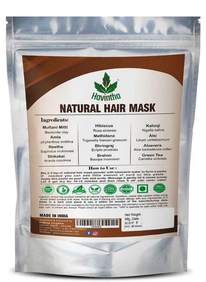 Havintha Hair Mask For Hair Fall Growth Split Ends Luster Shining Nourishment 227 Grams - Image 3