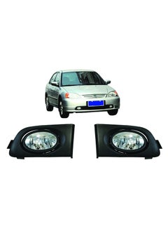 DLAA Dlaa Pack of 2 | HD050 Fog Lamp Suitable for Civic 2001-2002 with wires & switch  - Image 1