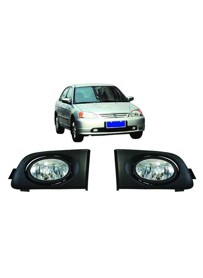 DLAA - Dlaa Pack of 2 | HD050 Fog Lamp Suitable for Civic 2001-2002 with wires & switch - Image 1