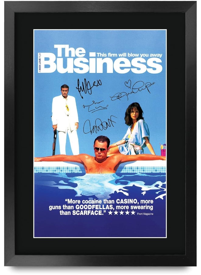 HWC Trading HWC Trading The Business Danny Dyer Gifts Printed Signed Autograph Picture for Movie Memorabilia Fans - 16" x 12" Framed  - Image 1
