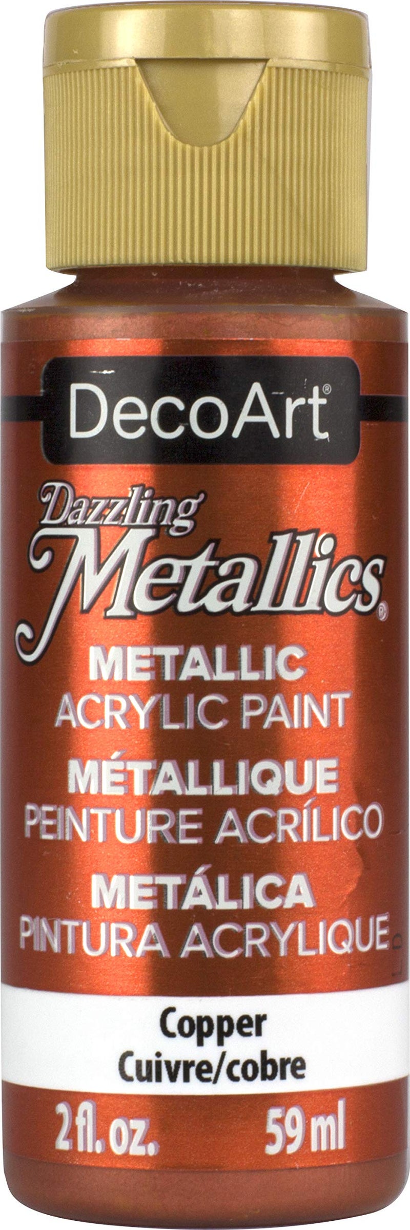 DecoArt Dazzling Metallics 2Ounce Copper Acrylic Paint