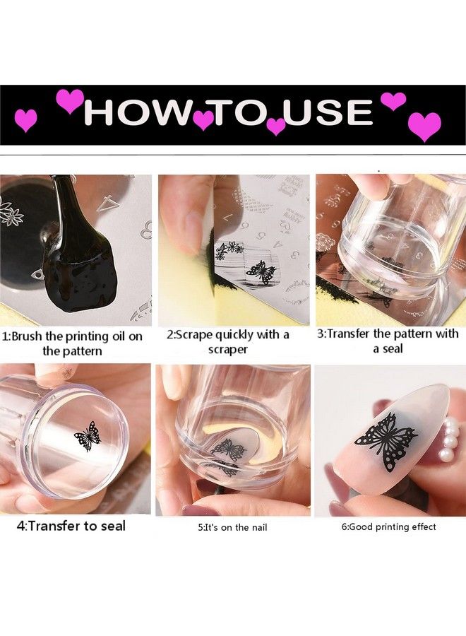 Vonrui 2.8Cm Head Clear Jelly Silicone Nail Art Stamper Scraper With Cap Transparent Stamping Polish Transfer Templates Tools Manicureclear Silicone French Tip Nail Stamp - Image 5