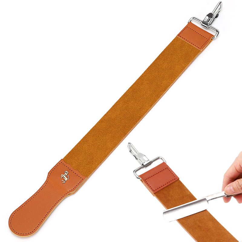vanki Straight Razor Strop Leather Sharpening Strap Barber Leather - Image 1