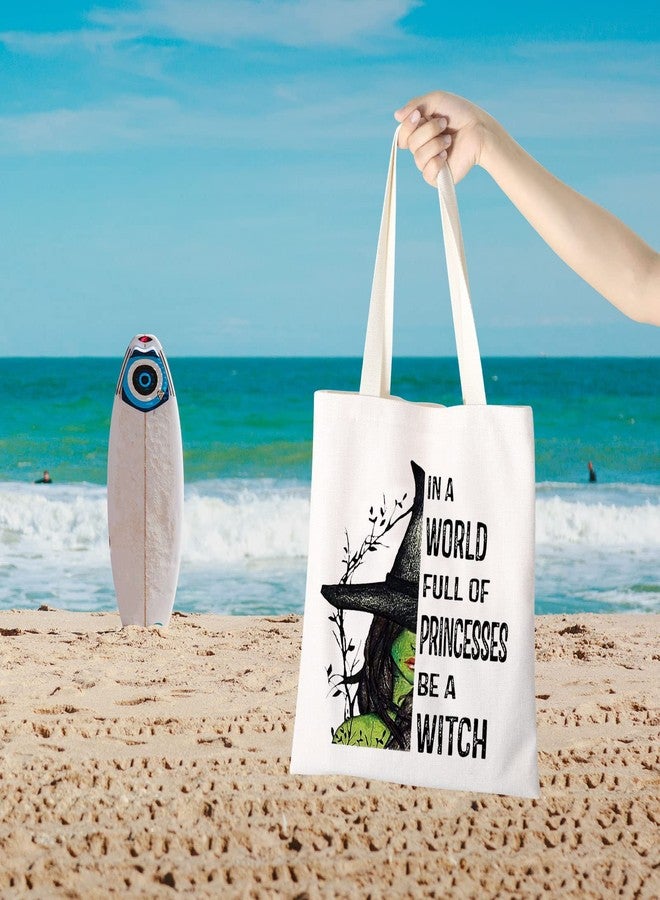 GJTIM Witchy Tote Bag Wiccans Inspired Gift In A World Full Of Princesses Be A Witch Halloween Witchcraft Gift (Be Witch Shoppingbag) - Image 4