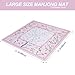 Jongyance Pink Printed Mahjong Mat 315x315 with Black Carrying Bag AntiSlip NoiseReducing Mahjong Table Mat for MahjonggPoker Board Games Dominoes and Card - Image 4
