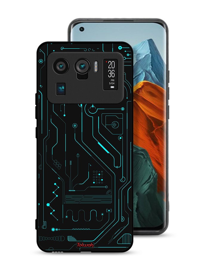 Tolwak Xiaomi Mi 11 Ultra Protective Case Cover Digital Art Circuits Minimalism Multiple Display - Image 1