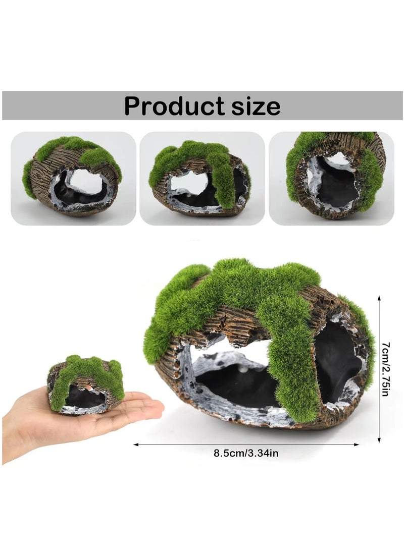 Generic 1pc Broken Barrel Fish Tank Decor, Fish Tank Accessories Decorations Resin Betta Fish Hideout Cave for Fish Tank Ornaments for Small Animal Play Rest Hide Breed  - Image 2
