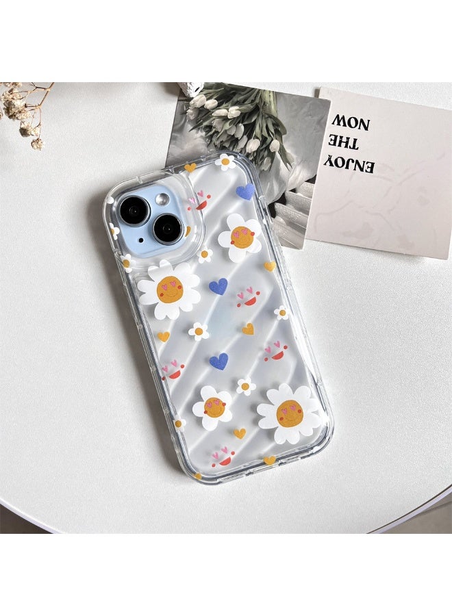 NIBEMINENT Smiling Daisy Protective TPU Case Cover For iPhone 15 Pro Max Clear - Image 1