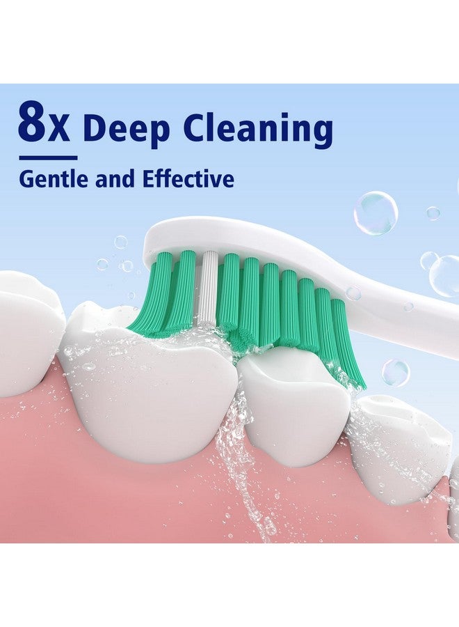 Toptheway Toptheway Replacement Brush Heads Compatible with Sonicare E-Series Essence Xtreme Elite Advance and CleanCare Screw-On Toothbrush Handles 7022/66, 6 Pack - Image 2