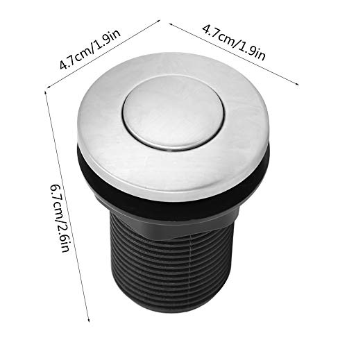Haofy Air Switch for Tub Garbage Scrap Air Switch Automatic Self-Lock Button + Pneumatic Air Hose Kit High-Safety Garbage Disposal Air Switch is The Best Choice - Image 3
