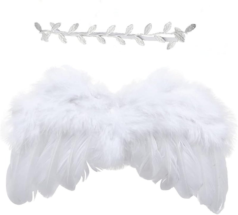 Newborn Photography Props with Leaf Headband Soft Photo Outfit for Baby Photoshoot - Image 1