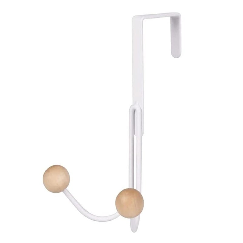AIMERS Door Hook Over Door Hooks for Hanging Clothes Door Rack Hanger Door Hanger Hook Over The Door Hooks Hook for Door Wreath Door Hooks for Hanging Coats - Image 1