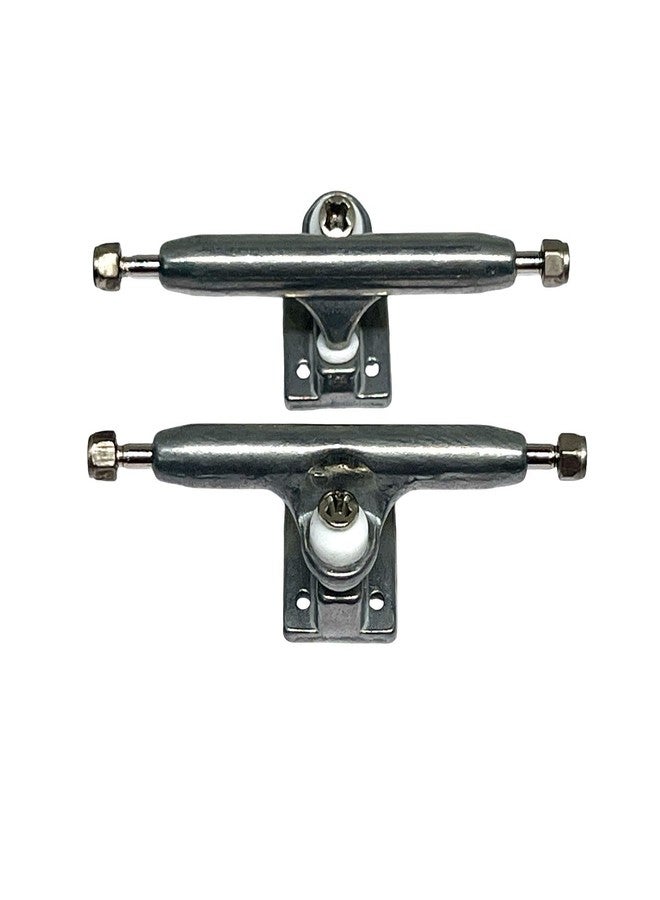 LEEFAI Pro Fingerboard Trucks 29/32/34/36mm G4 -Raw Metal Color-Inverted Kingpin with Hardware (34mm) - Image 1