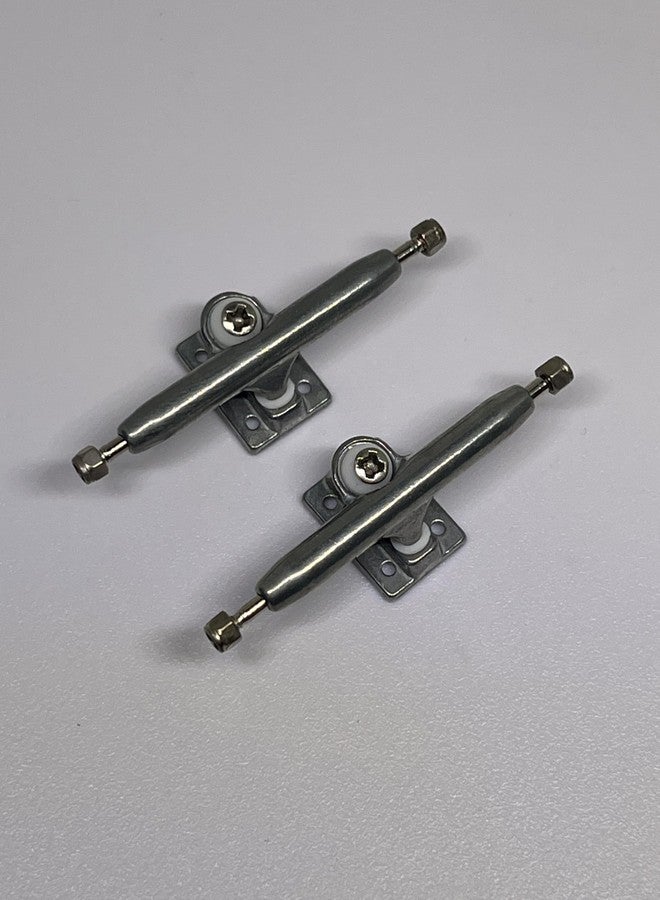 LEEFAI Pro Fingerboard Trucks 29/32/34/36mm G4 -Raw Metal Color-Inverted Kingpin with Hardware (34mm) - Image 2