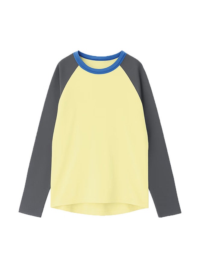 Minibala Parent-child Long Sleeve T-shirt Spring New Quick-dry Tops For Boys And Girls Family Of Three