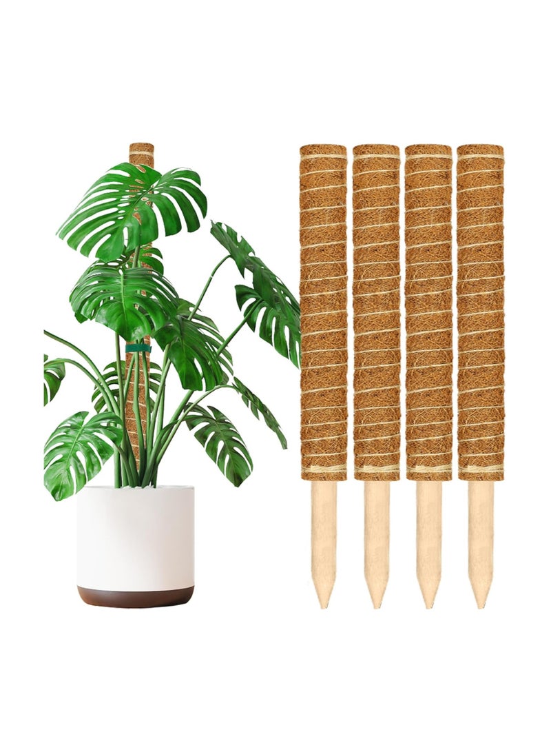 Generic 4-Piece 40cm Moss Pole for Climbing Plants Plant Support Extension  - Image 1