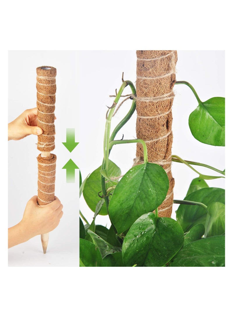 Generic 4-Piece 40cm Moss Pole for Climbing Plants Plant Support Extension  - Image 3