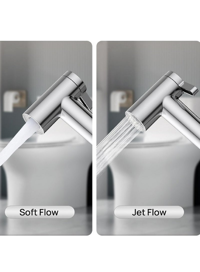 Jomoo Bidet Shattaf Head, Jet Sprayer for Toilet Muslim Shower, Adjustable Water Pressure Control Bidet Sprayer Head for Muslim Shower Personal Hygiene Cloth Diaper Toilet Water Sprayer, Only Bidet Head, No Hose  - Image 2