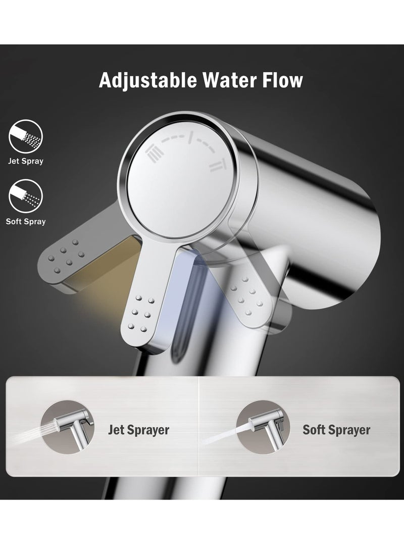 Jomoo Bidet Shattaf Head, Jet Sprayer for Toilet Muslim Shower, Adjustable Water Pressure Control Bidet Sprayer Head for Muslim Shower Personal Hygiene Cloth Diaper Toilet Water Sprayer, Only Bidet Head, No Hose  - Image 3