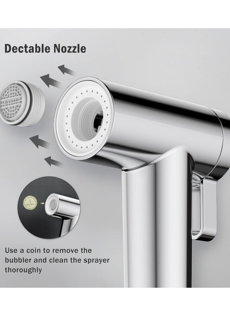 Jomoo Bidet Shattaf Head, Jet Sprayer for Toilet Muslim Shower, Adjustable Water Pressure Control Bidet Sprayer Head for Muslim Shower Personal Hygiene Cloth Diaper Toilet Water Sprayer, Only Bidet Head, No Hose  - Image 5