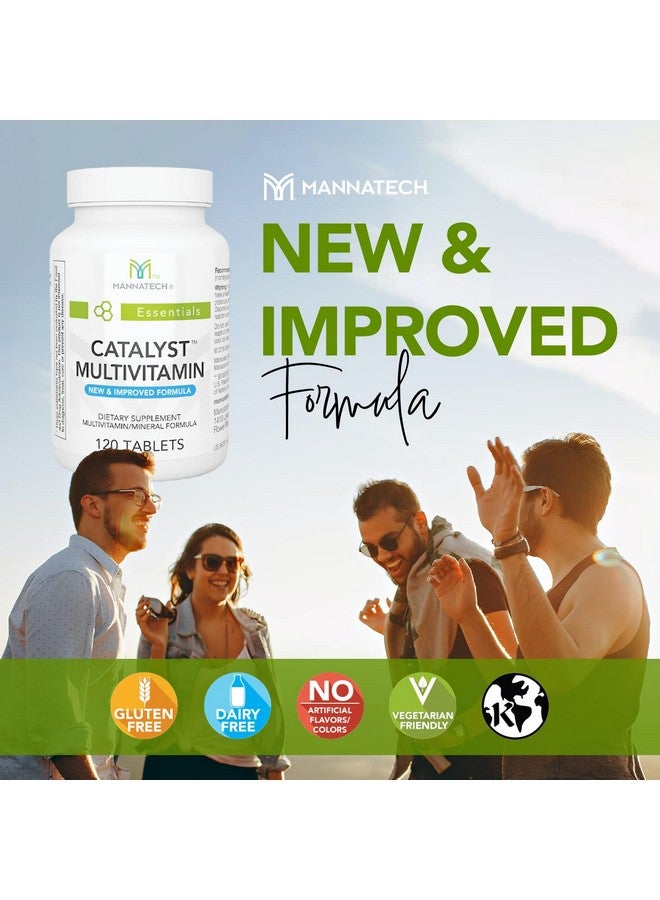 Mannatech Catalyst Multivitamin 120 Tablets, Maximize Your Multivitamin. Provides Antioxidants Vitamin A, Vitamin C, and Vitamin E, Now with Ashwagandha to Support You Physically and Emotionally