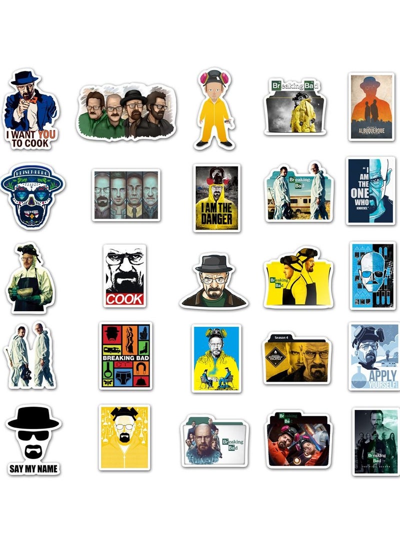 50-Pcs Breaking Bad Stickers Cool Waterproof Vinyl Stickers For Laptop Phone And Computer  - Image 4