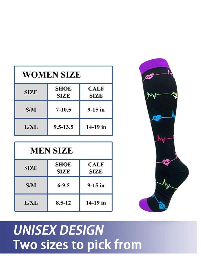 5 pairs Premium Graduated Compression Socks for Men & Women - 20-30mmHg Knee High Support for Running, Soccer, Nurses, Circulation Size S/M - pzsku/ZB83269E40A00AE2AA94EZ/45/_/1693464689/4f8186e3-fbae-4a8d-9098-9478d2f6148f