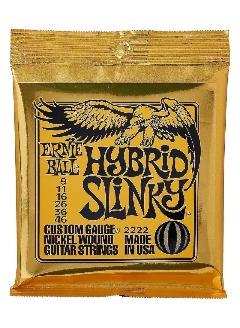 Ernie Ball Ernieball P02222 hybrid slinky nickel wound electrictric guitar strings - 9-46 gauge - Image 1