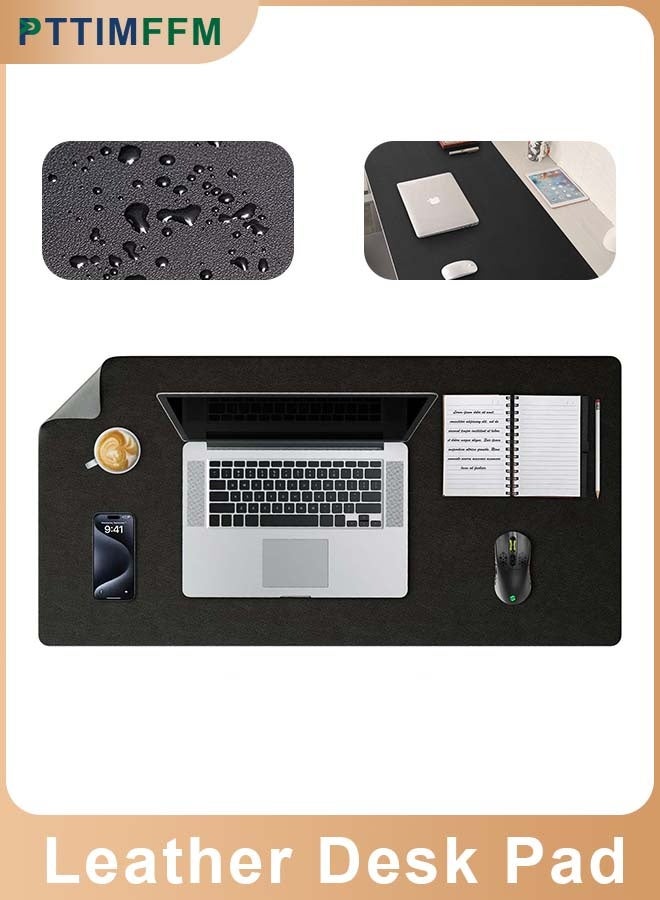 PTTIMFFM 40 x 120 cm Extra-Large PU Leather Desk Mat, Waterproof, Non-Slip Writing Surface & Mouse Pad for Office, Home, Gaming Setup - Image 1
