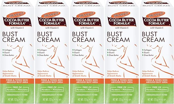 PALMER'S Palmers Cocoa Butter Formula Bust Firming Massage Cream 44 Oz Pack of 5  - Image 2