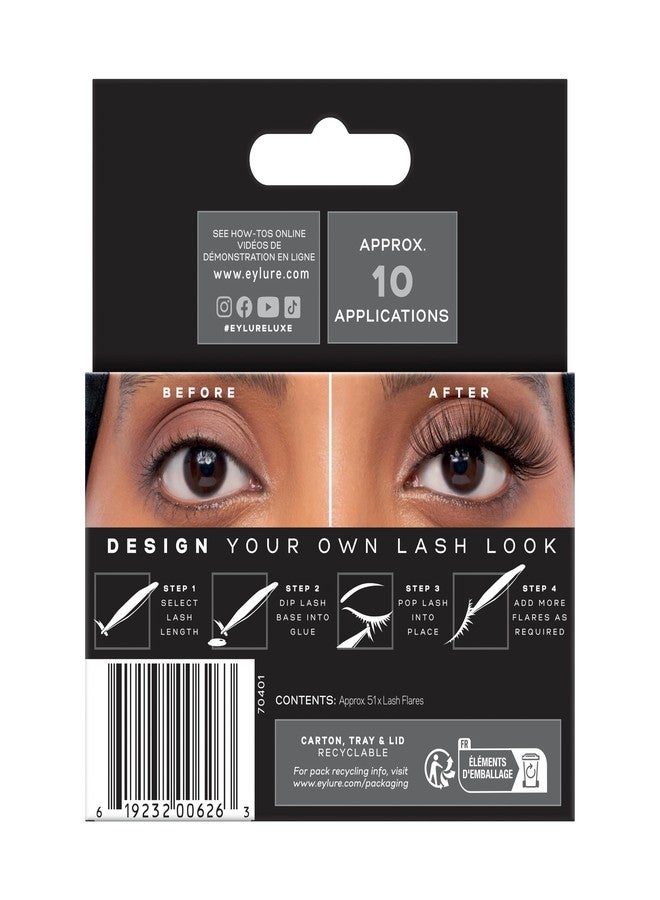 Eylure Luxe 3D Individuals Cluster False Lashes, Short, Medium & Long - Image 5