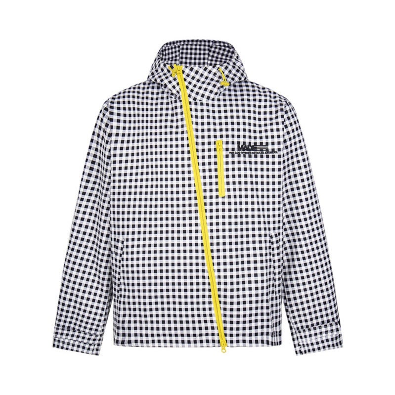 Men's Checkered Hooded Jacket with Zipper, Retro Outdoor Fall Coat - Image 3