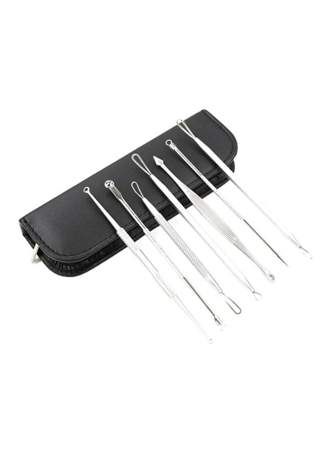 Sharpdo 7-Piece Pimple Remover Acne Tool Set Silver 15.3x5x2.5cm - Image 3