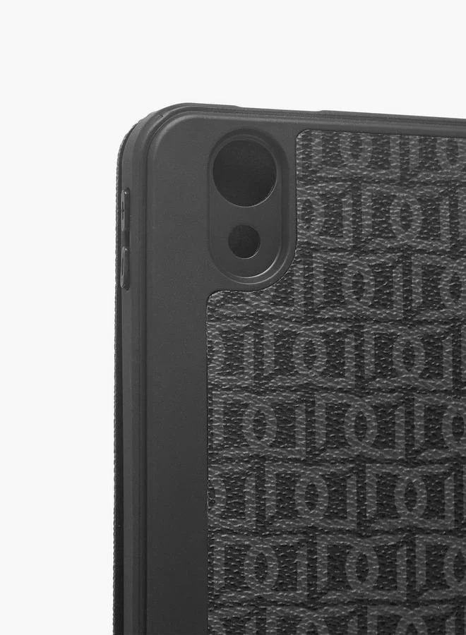 DUCHINI BLACK Monogram Print iPad Case for Men | Best Price UAE