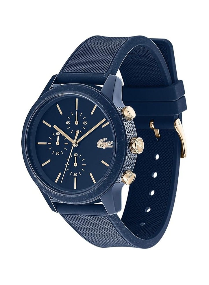LACOSTE Lacoste Men's TR90 Quartz Watch with Rubber Strap, Blue,  (Model: 2011013) - Image 2