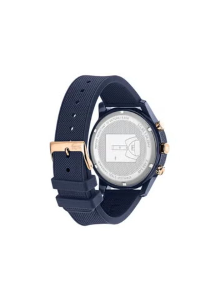 LACOSTE Lacoste Men's TR90 Quartz Watch with Rubber Strap, Blue,  (Model: 2011013) - Image 4