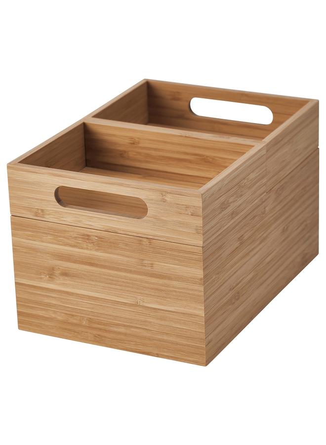 erorex Box, set of 3, bamboo, 23x17x14 cm - Image 1