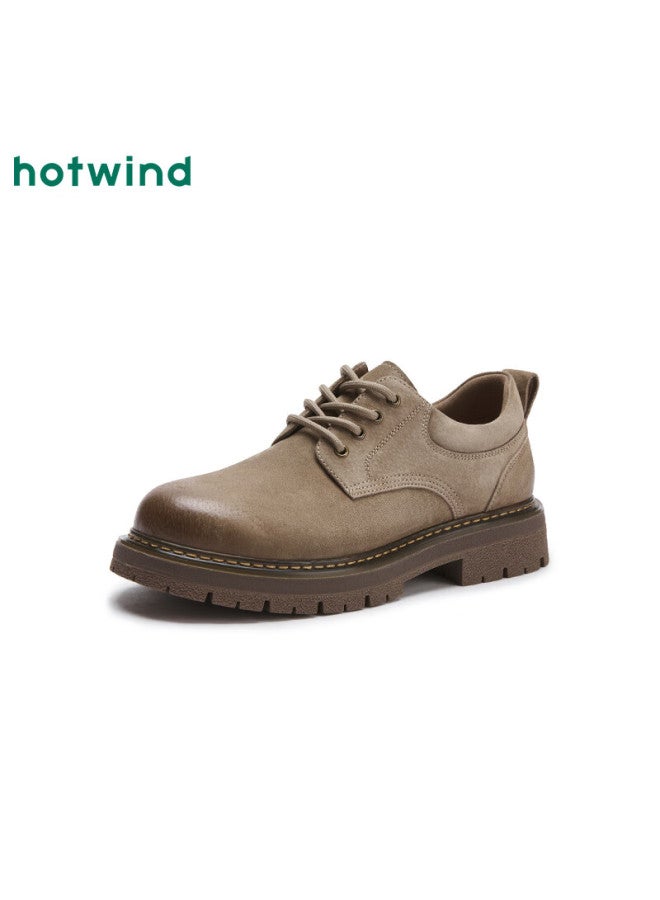 Hotwind Men's Trendy Versatile Work Shoes New Spring Autumn Fashion Retro Outdoor Hiking Casual Shoes - Image 1