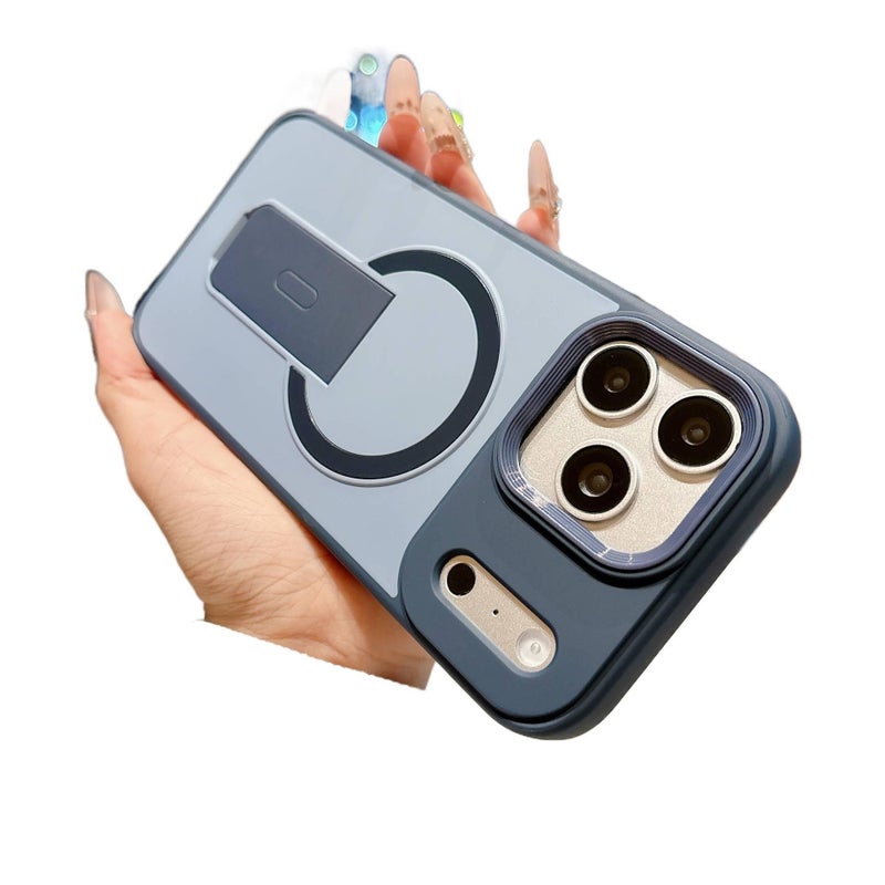 MagSafe iPhone 13 Pro Silicone Case Protective for iPhone 13 with Kickstand and Full Coverage in Gray Colour - Image 5