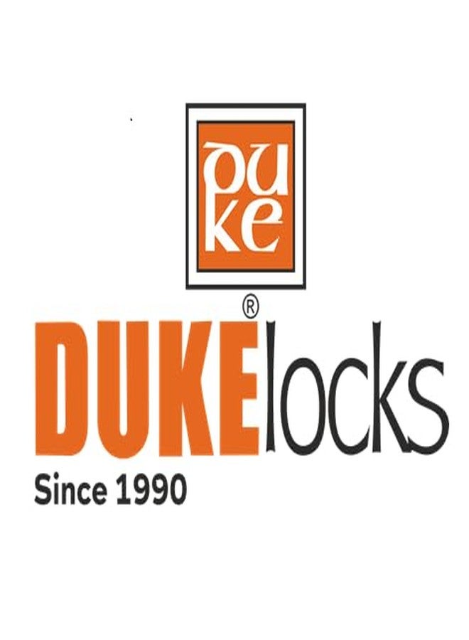 دوق قفل خزانة متعدد الأغراض من الفولاذ المقاوم للصدأ من DUKE مع مفتاحين قابلين للعكس من النحاس الأصفر الفائق للمكاتب والمتاجر والفنادق والنزل (عبوة من 10 قطع) - Image 5