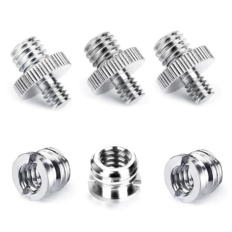 Niewalda 1/4 Inch to 3/8 Inch Tripod Adapter - 3/8 to 1/4 Mount Screws, Camera/Monopod/Light Stand Accessory - Image 1