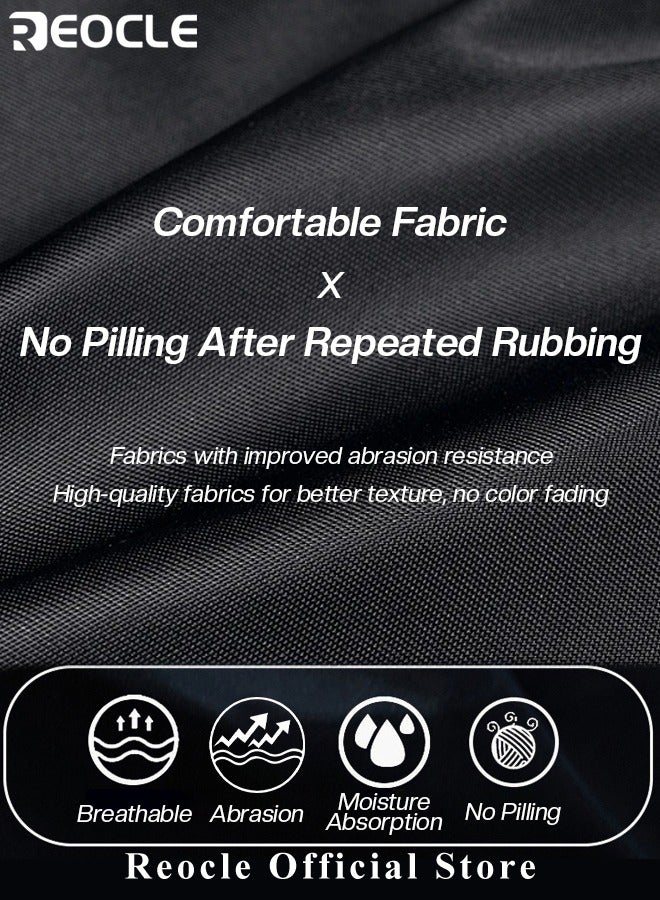 ريوكل سترة رجالية كاجوال محبوكة بقصة ضيقة وخفيفة الوزن غير مبطنة وزرين ومعطف رياضي بأكمام طويلة وقصة كلاسيكية - Image 3