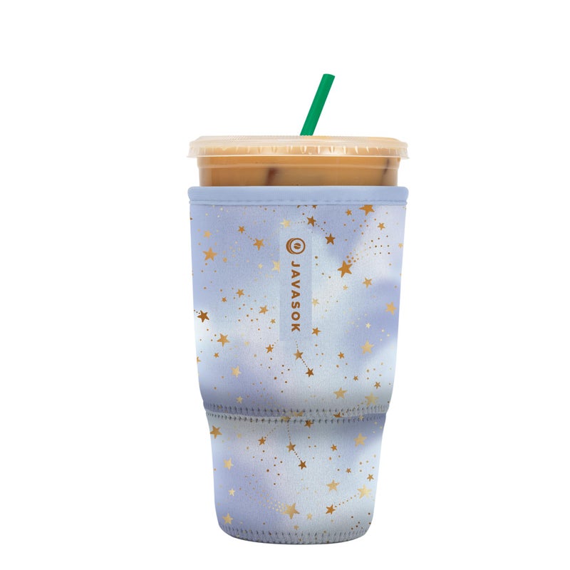 Sok It Java Sok Iced Coffee & Cold Soda Insulated Neoprene Cup Sleeve (Cosmic Glitter  Large: 30-32oz) - Image 1