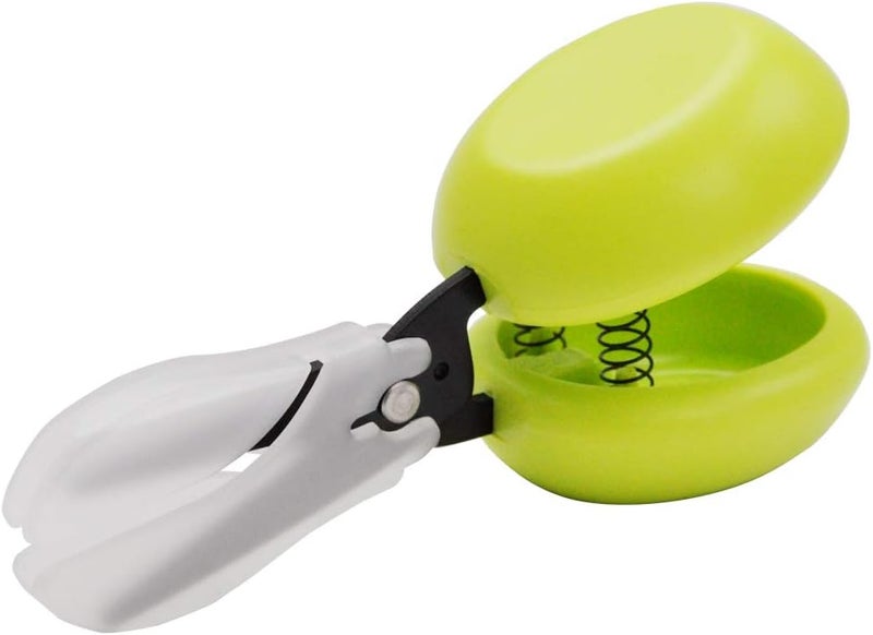 HARAC Adapted Safety Scissors - Tabletop Scissors for Toddlers, Kids, Seniors, Special Needs, and Injury Recovery - Spring Loaded Ambidextrous Handle, Non-Stick Blade, Made in Japan, Green - Image 1